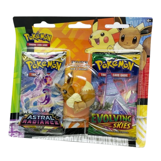 Pokémon Eraser Blister – Pikachu oder Evoli Edition | Evolving Skies & Astral Radiance | Back to School Special
