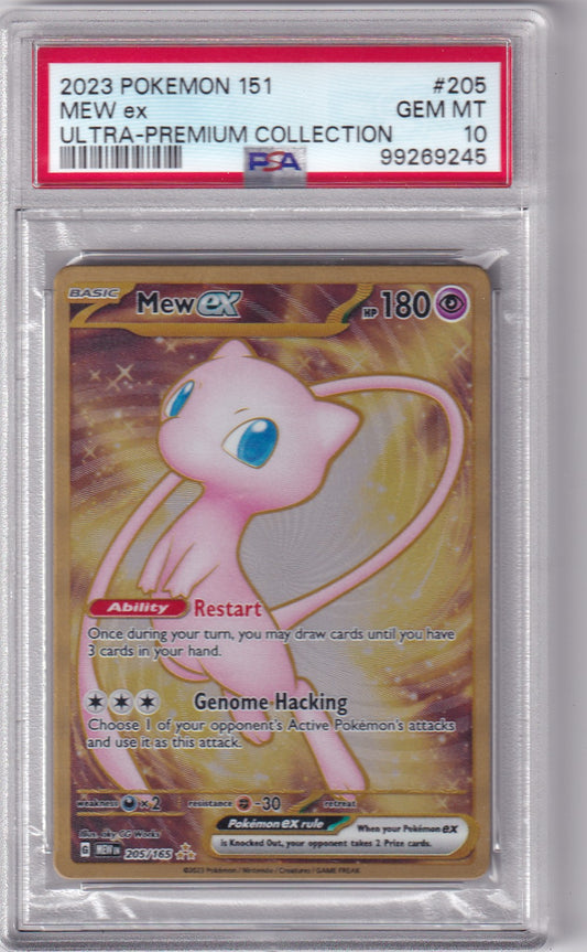 PSA 10 Mew ex – 151 #205/165 – Gold Secret Rare | Englisch