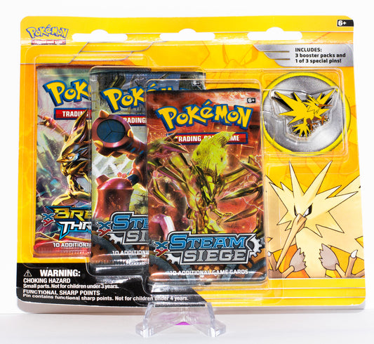 Pokémon TCG – Zapdos Pin 3-Pack Blister
